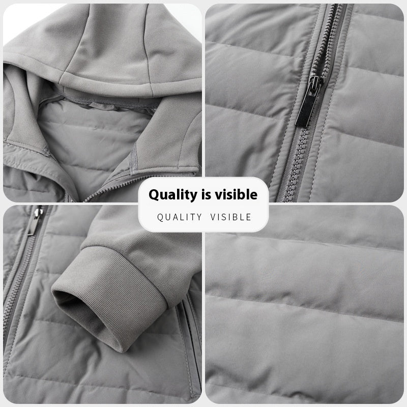 Men's Hooded Lightweight Down Jacket Sweater