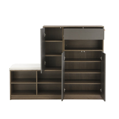 Banc et Rangement De Chaussures 2 En 1